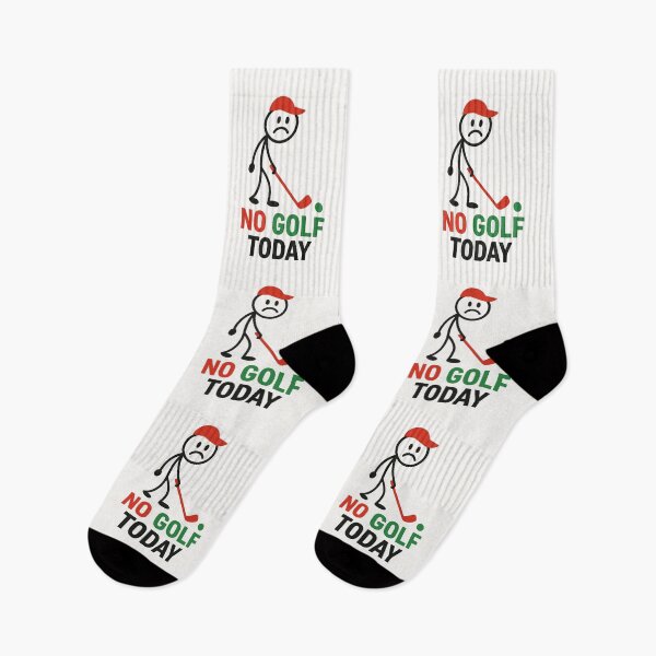 Item preview, No Golf Today – Sad Golfer Stickman designed and sold by Anniko Art Studio.