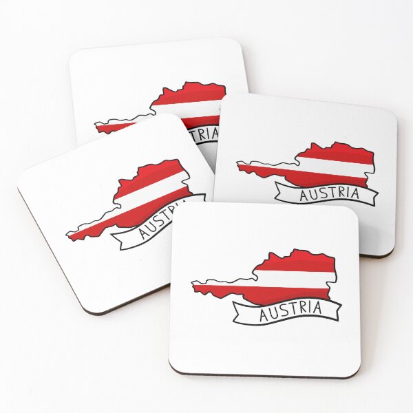 Item preview, Austria Flag Map Sticker designed and sold by Drawingvild.