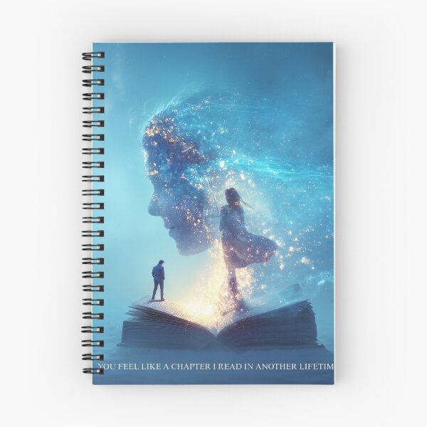 Item preview, You Feel Like a Chapter I Read in Another Lifetime – Surreal Storybook Portrait designed and sold by VisionaryVeils.