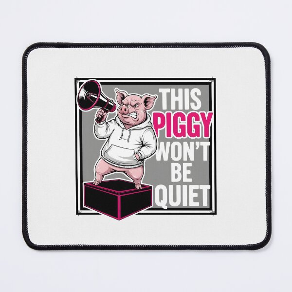 Item preview, Hoodie Piggy Megaphone | This Piggy Won't Be Quiet Streetwear Meme designed and sold by damelinen.