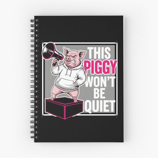 Item preview, Hoodie Piggy Megaphone | This Piggy Won't Be Quiet Streetwear Meme designed and sold by damelinen.