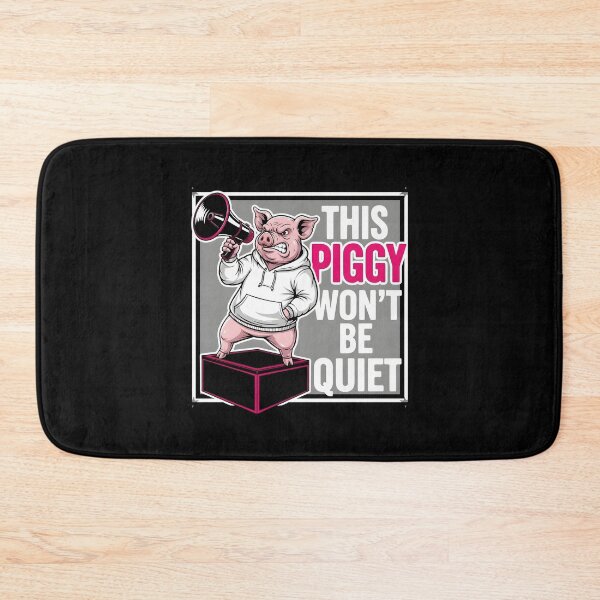 Item preview, Hoodie Piggy Megaphone | This Piggy Won't Be Quiet Streetwear Meme designed and sold by damelinen.
