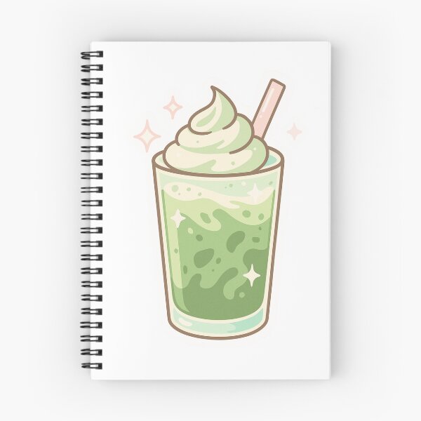 Item preview, Cute Matcha Drink Sticker – Kawaii Pastel Matcha Aesthetic – Girly Sparkle Iced Matcha Art designed and sold by DesignsbyJesse.