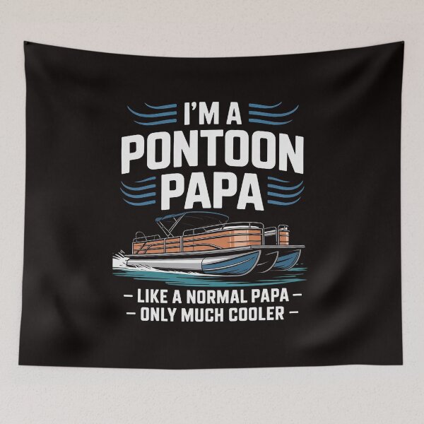 Item preview, Best Pontoon Boat Art For Grandpa Men Pontoon Boat Lovers designed and sold by MelSurf.