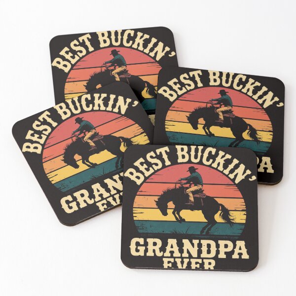 Item preview, Best Buckin' Grandpa Ever Western Rodeo Cowboy Bucking Horse designed and sold by MelSurf.