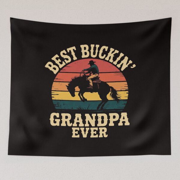 Item preview, Best Buckin' Grandpa Ever Western Rodeo Cowboy Bucking Horse designed and sold by MelSurf.