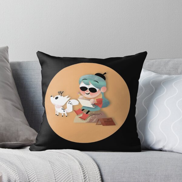 Item preview, A Blue Haired Girl and her Deerfox Pet  designed and sold by ScottBrooksa.