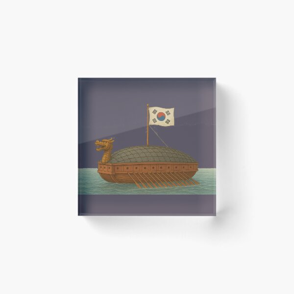 Item preview,  3D Realistic Turtle Ship with Korean Flags,  designed and sold by PaintMeWorld.