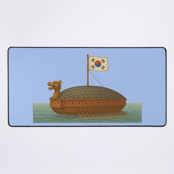 Item preview, 3D Realistic Turtle Ship with Korean Flags, designed and sold by PaintMeWorld.