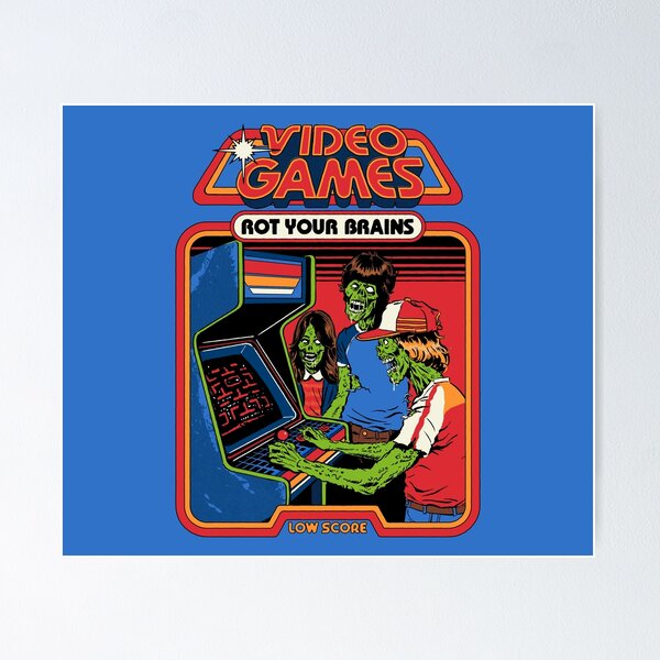 Item preview, Video Games Rot Your Brains designed and sold by Steven Rhodes.