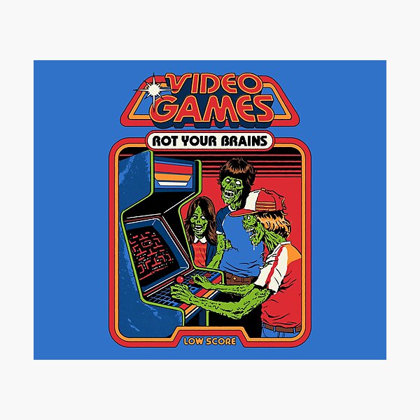 Item preview, Video Games Rot Your Brains designed and sold by Steven Rhodes.