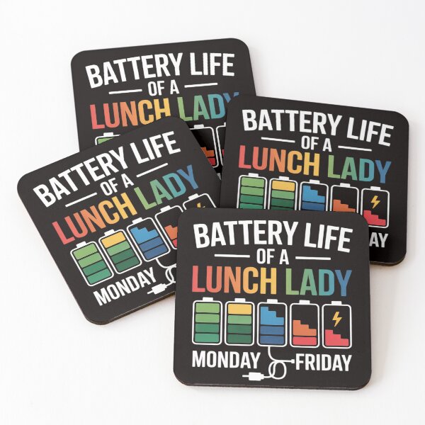 Item preview, Battery Life Of A School Lunch Lady Cafeteria Worker designed and sold by MelSurf.