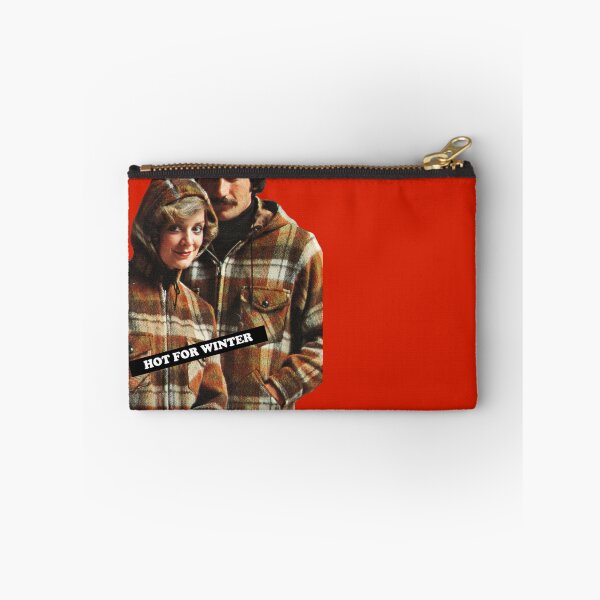 Item preview, Hot for Winter In the Bush - Vintage Kitsch Funny Catalog Pose 1970s Fashion Humor Couple designed and sold by The Sticker Bureau.