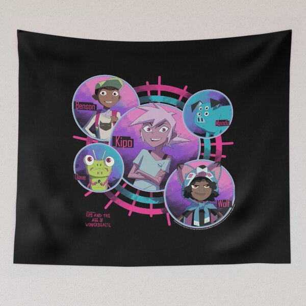 Item preview, Kipo And The Age Of Wonderbeasts Group Shot Circles Essential  designed and sold by Zunigashopno.