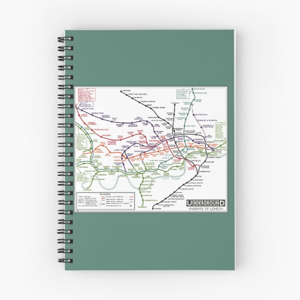 Artikelvorschau, London Underground Map 1932 entworfen und verkauft von traincrewdesign.