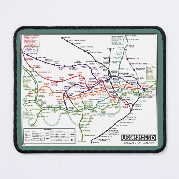 Item preview, London Underground Map 1932 designed and sold by traincrewdesign.
