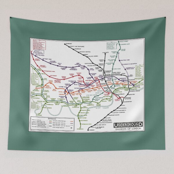 Item preview, London Underground Map 1932 designed and sold by traincrewdesign.
