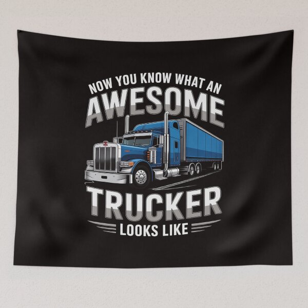 Item preview, Awesome Trucker - Semi Truck Driver Trucking Big Rig Trucker designed and sold by MelSurf.