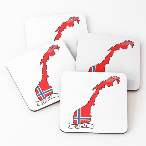 Item preview, Norway Flag Map Sticker designed and sold by Drawingvild.
