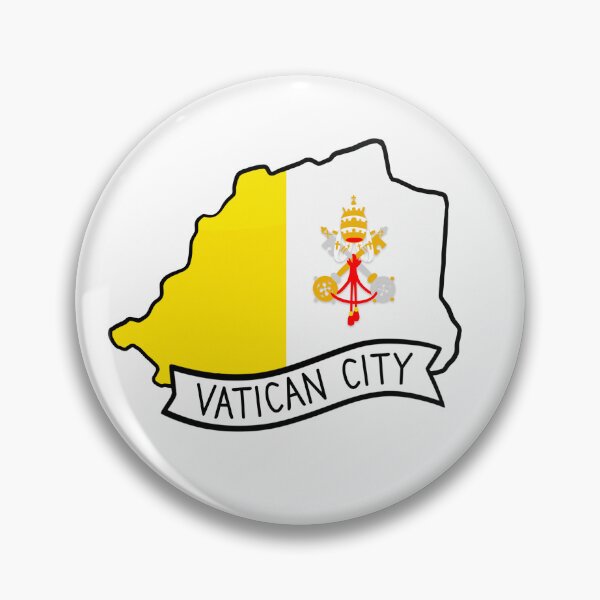 Item preview, Vatican City Flag Map Sticker designed and sold by Drawingvild.