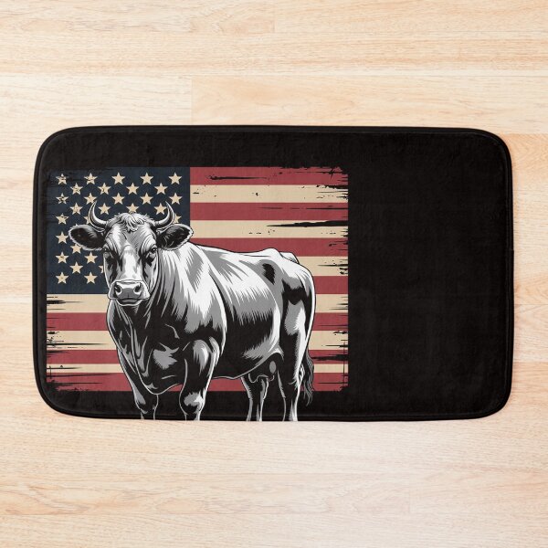 Item preview, Angus Rancher USA American Flag Cow designed and sold by ControlCenter.