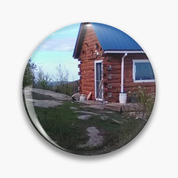 Item preview, Log Cabin on a mountain top. designed and sold by AK Designs LLC of New Hampshire.