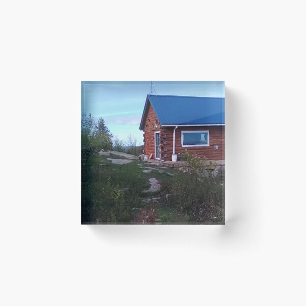 Item preview, Log Cabin on a mountain top. designed and sold by AK Designs LLC of New Hampshire.
