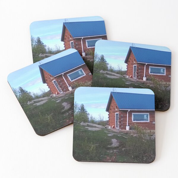 Item preview, Log Cabin on a mountain top. designed and sold by AK Designs LLC of New Hampshire.