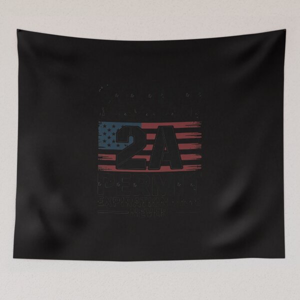 Item preview, 2nd Amendment - 2A Protected American Flag USA Patriot Gift designed and sold by TewonLake.