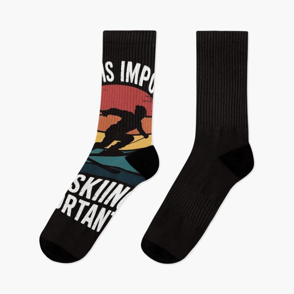 Item preview, School Is Important But Skiing Is Importanter Ski Gift designed and sold by RatCurry.