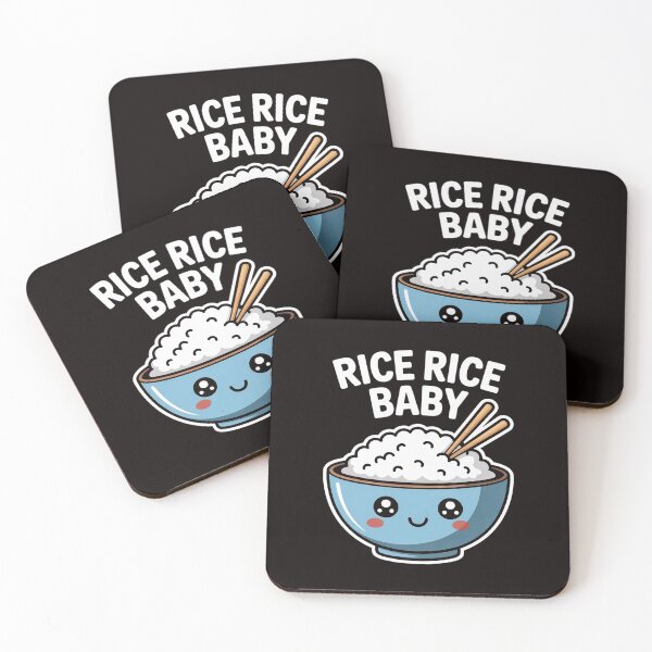 Item preview, Rice Rice Baby Asian Food Foodie Fried Rice Bowl Pun designed and sold by RatCurry.