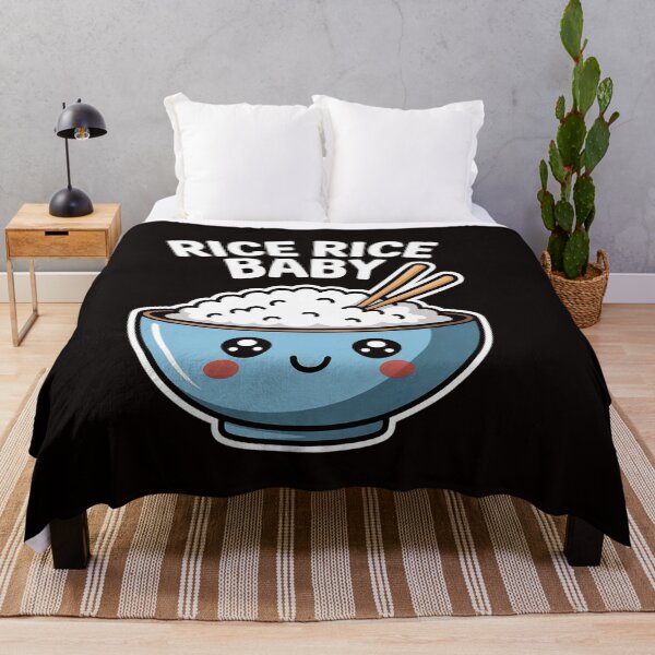 Item preview, Rice Rice Baby Asian Food Foodie Fried Rice Bowl Pun designed and sold by RatCurry.