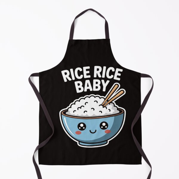 Item preview, Rice Rice Baby Asian Food Foodie Fried Rice Bowl Pun designed and sold by RatCurry.