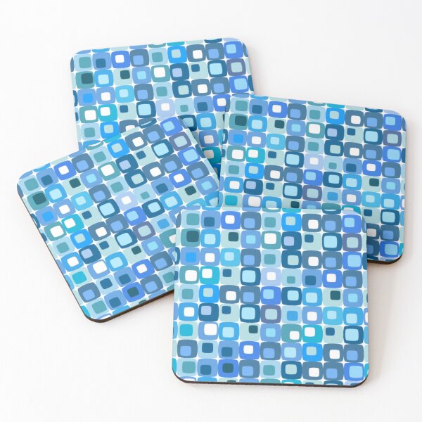 Item preview, Vintage Retro 1960s 1970s Blue Geometric designed and sold by RetroMaggie.