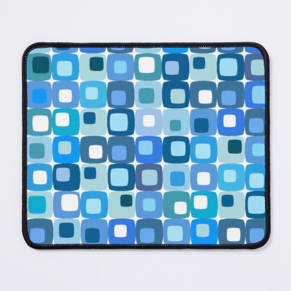 Item preview, Vintage Retro 1960s 1970s Blue Geometric designed and sold by RetroMaggie.