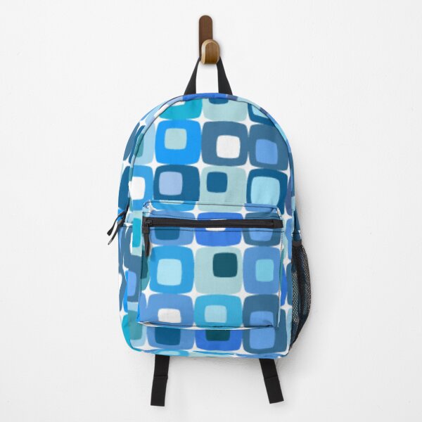 Item preview, Vintage Retro 1960s 1970s Blue Geometric designed and sold by RetroMaggie.
