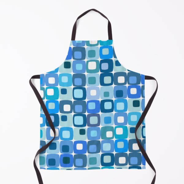 Item preview, Vintage Retro 1960s 1970s Blue Geometric designed and sold by RetroMaggie.