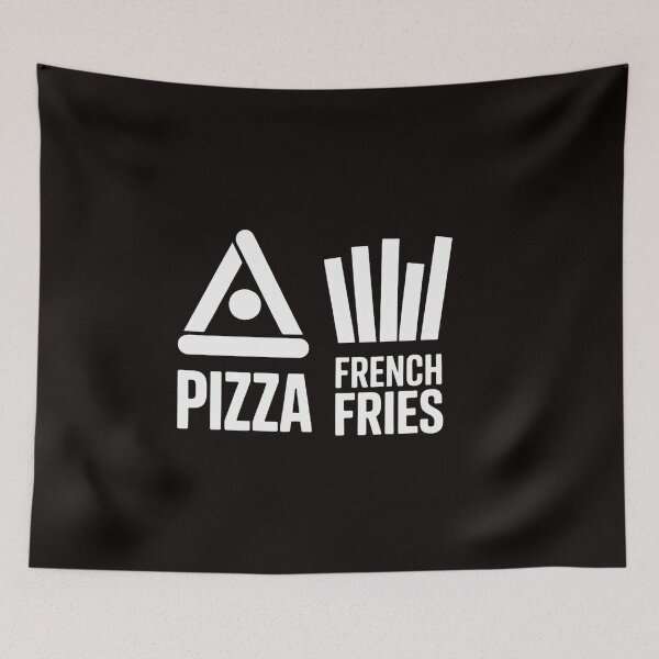 Item preview, Pizza & French Fries Ski Instructor or Skier Gift designed and sold by RatCurry.