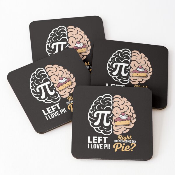 Item preview, Pi Day Left Vs Right Brain Pie Math Geek Gift designed and sold by RatCurry.