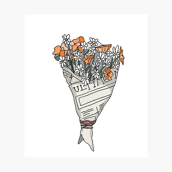Item preview, Bouquet of flowers designed and sold by lapiz_mecanico.