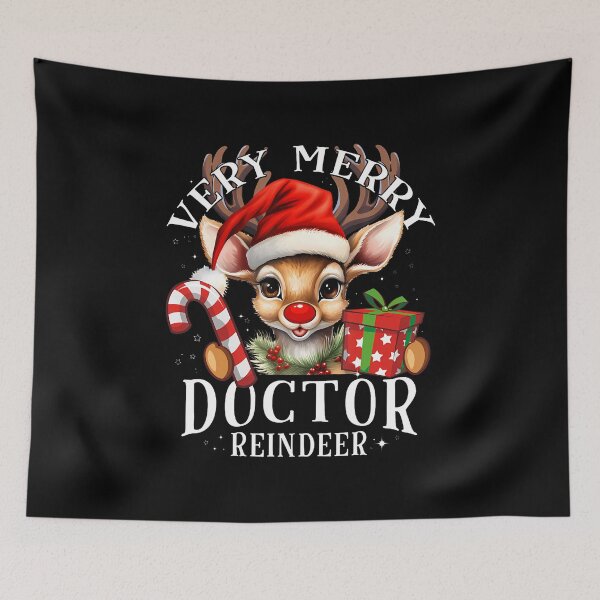 Item preview, Very Merry Doctor Reindeer Matching Christmas designed and sold by JanieLucia.