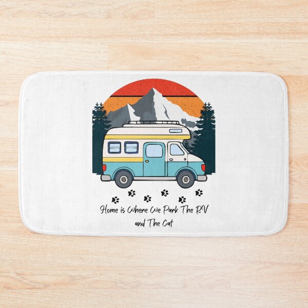 Item preview, Home is Where We Park The RV and The Cat. RV and Cat design designed and sold by SofikoDesigns.
