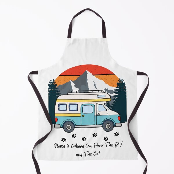 Item preview, Home is Where We Park The RV and The Cat. RV and Cat design designed and sold by SofikoDesigns.
