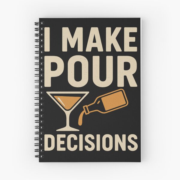 Item preview, I Make Pour Decisions — Funny Bartender & Cocktail Shirt designed and sold by Laughprints.