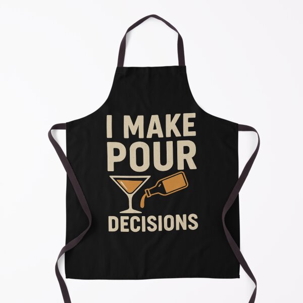 Item preview, I Make Pour Decisions — Funny Bartender & Cocktail Shirt designed and sold by Laughprints.