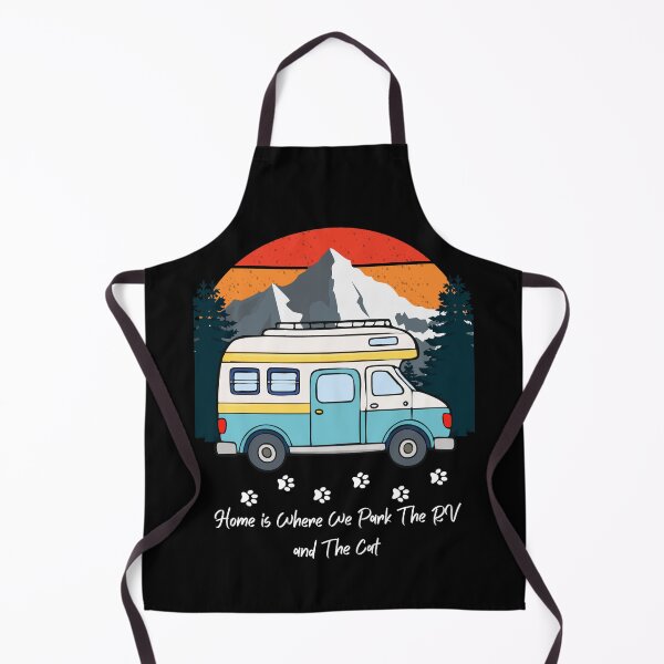 Item preview, Home is Where We Park The RV and The Cat. RV and Cat design designed and sold by SofikoDesigns.