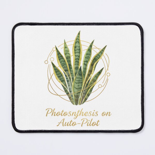 Item preview, Snake Plant 'Photosynthesis on Auto-Pilot' Modern Gold Circuitry designed and sold by Edwin's Art Shop.