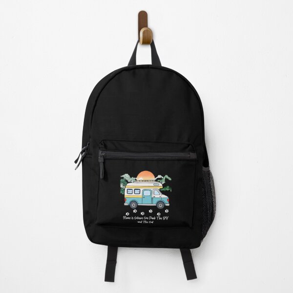 Item preview, Home is Where We Park The RV and The Cat. RV and Cat design designed and sold by SofikoDesigns.