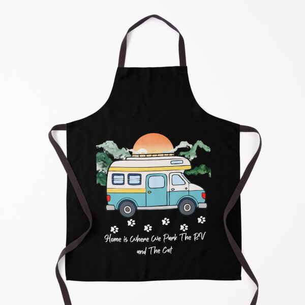 Item preview, Home is Where We Park The RV and The Cat. RV and Cat design designed and sold by SofikoDesigns.