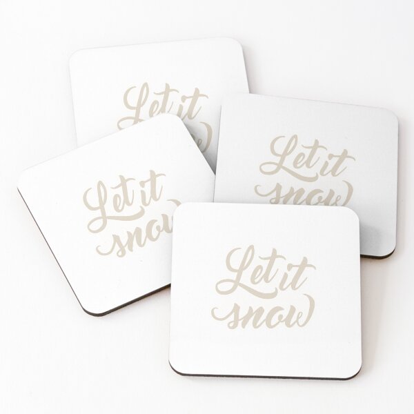 Item preview, Cute & modern "let it snow" Christmas print designed and sold by CaroPrintsCo..